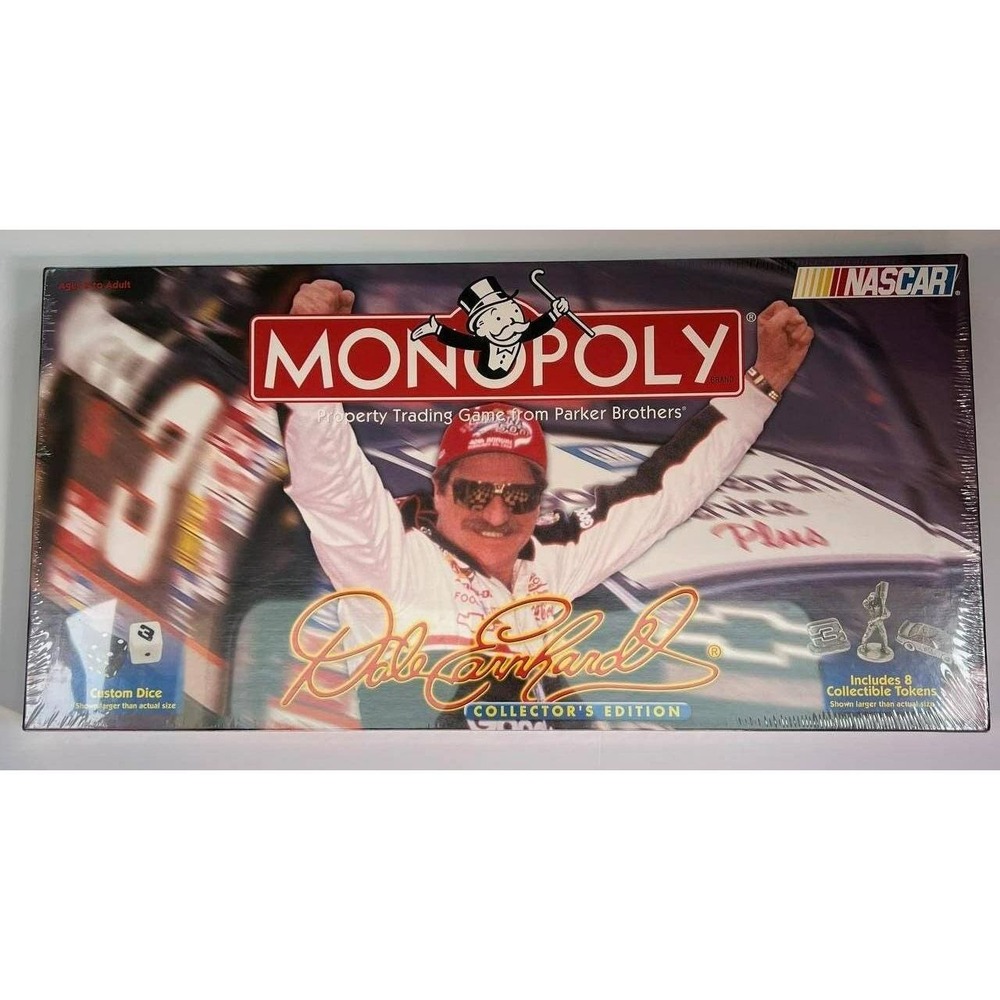 Vintage Monopoly Nascar Dale Earnhardt Collector's Edition Board Game Parker Bro